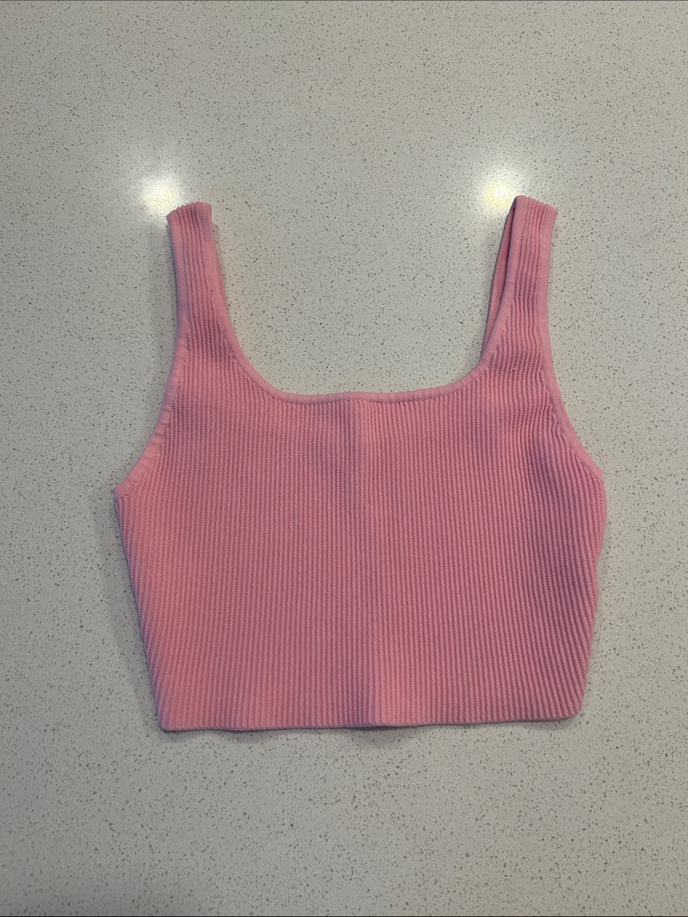 Aritiza Babaton Ribbed Crop Tank Top - Pink